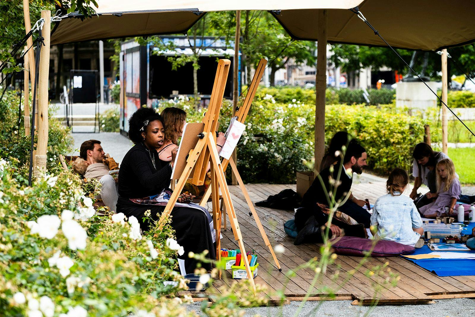Kunst op het gras