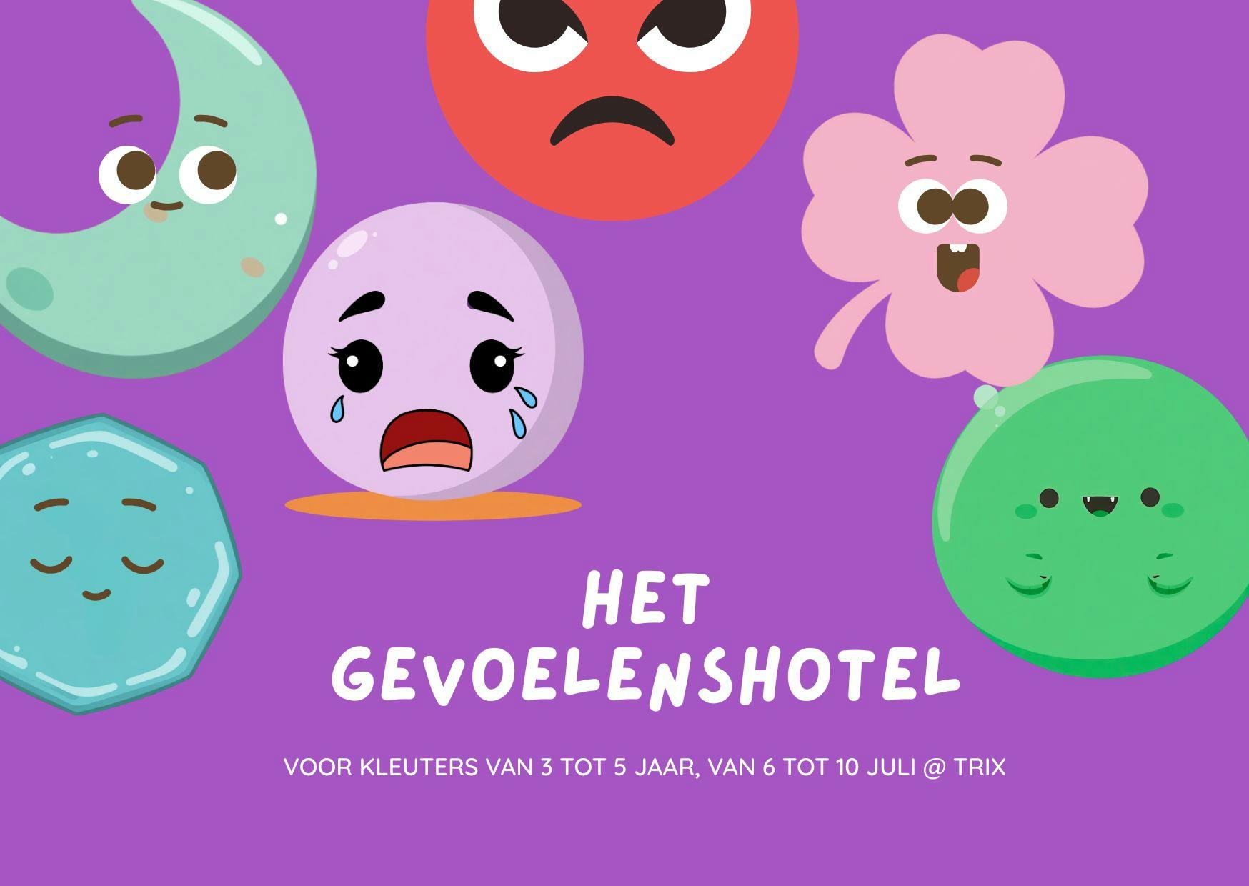 Een kaart met verschillende emoticons