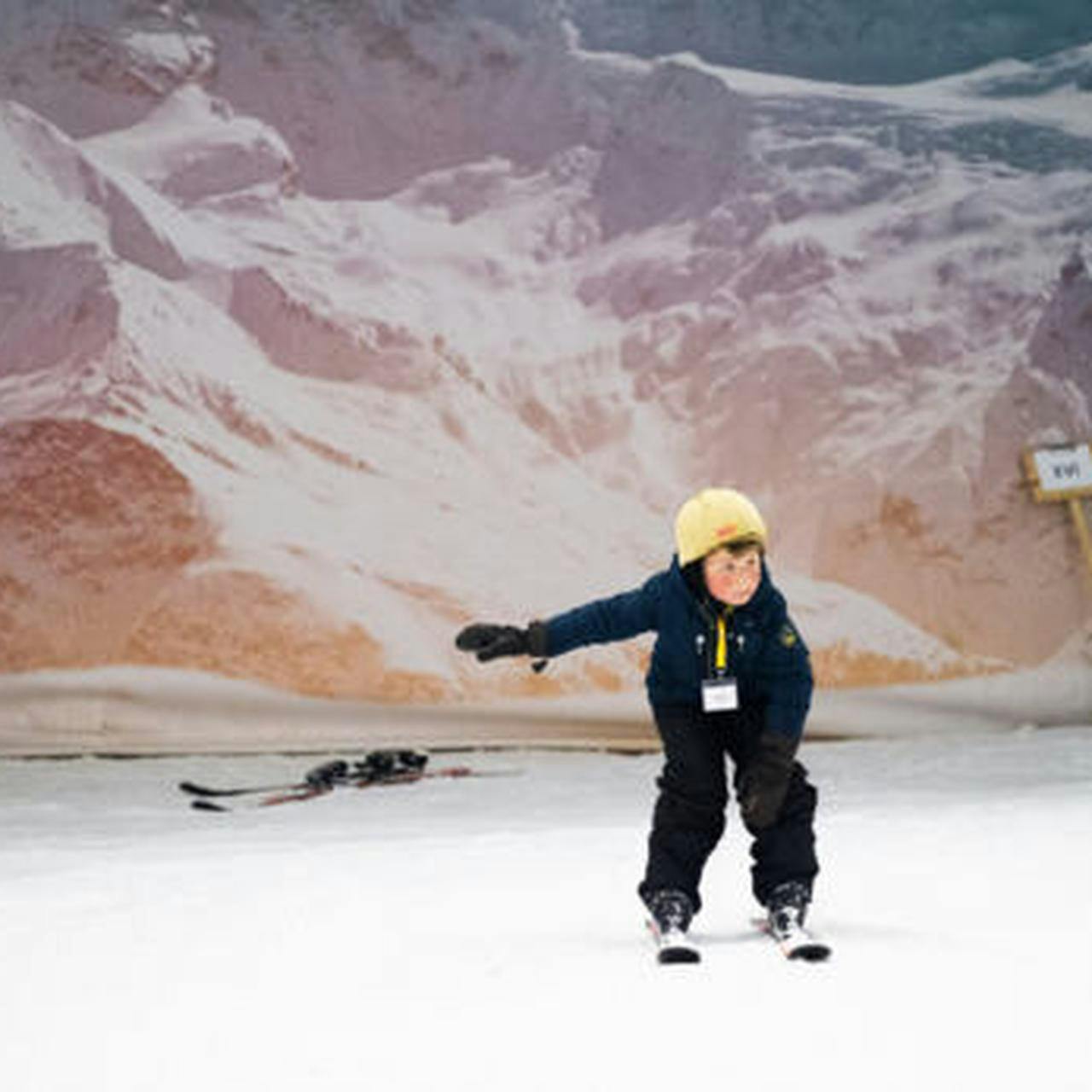 Indoor snowboard in SnowWorld Antwerpen