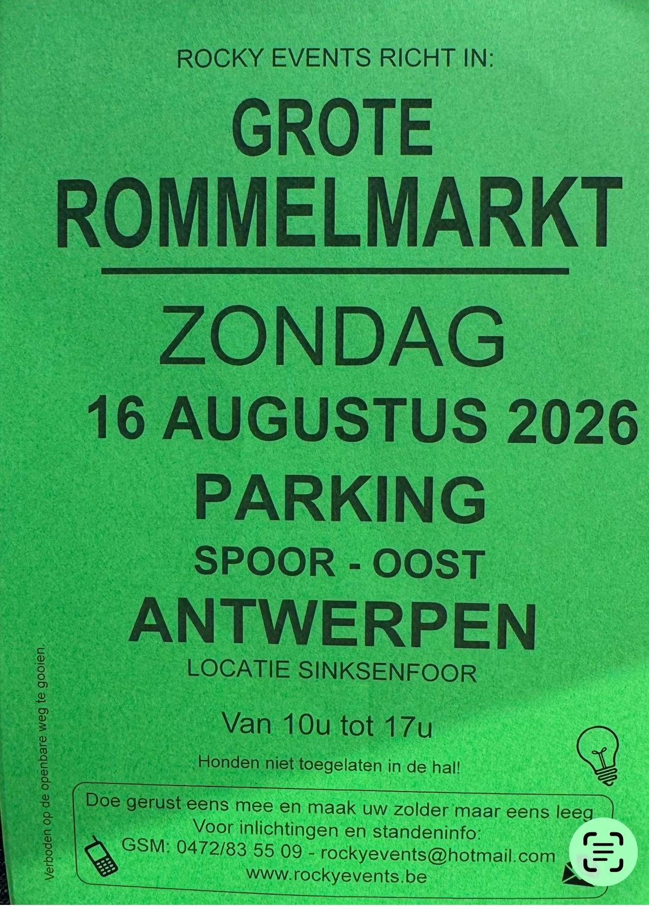 Mega grote openlucht rommelmarkt park spoor oost Antwerpen