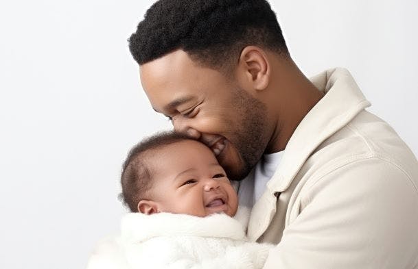 Papa en baby